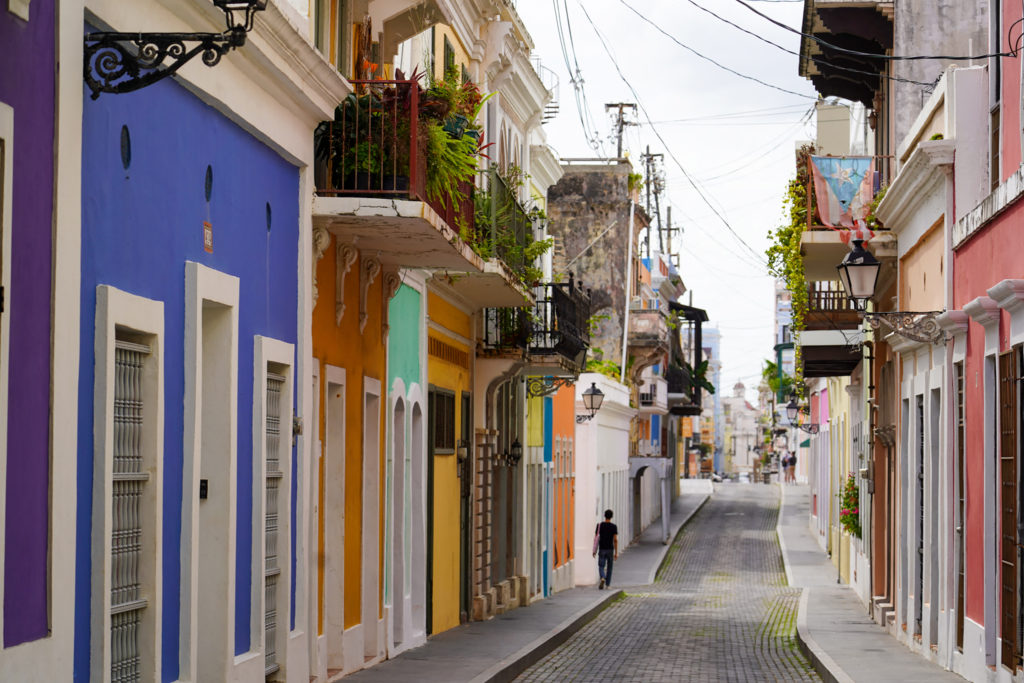 View of Old San Juan, the historic colonial district, in the capital city San Juan, Puerto Rico, October 28, 2024. Residents of Puerto Rico, an American island territory in the Caribbean, cannot take part in US elections but the diaspora living in the United States numbers almost six million, according to Pew Research Center, and is eligible to vote.
Donald Trump was struggling on October 28 to contain a fierce backlash to racist rhetoric targeting Puerto Ricans at his weekend rally, just eight days ahead of a presidential election that could be determined by the Latino vote. (Photo by Jaydee Lee Serrano / AFP) (Photo by JAYDEE LEE SERRANO/AFP via Getty Images)