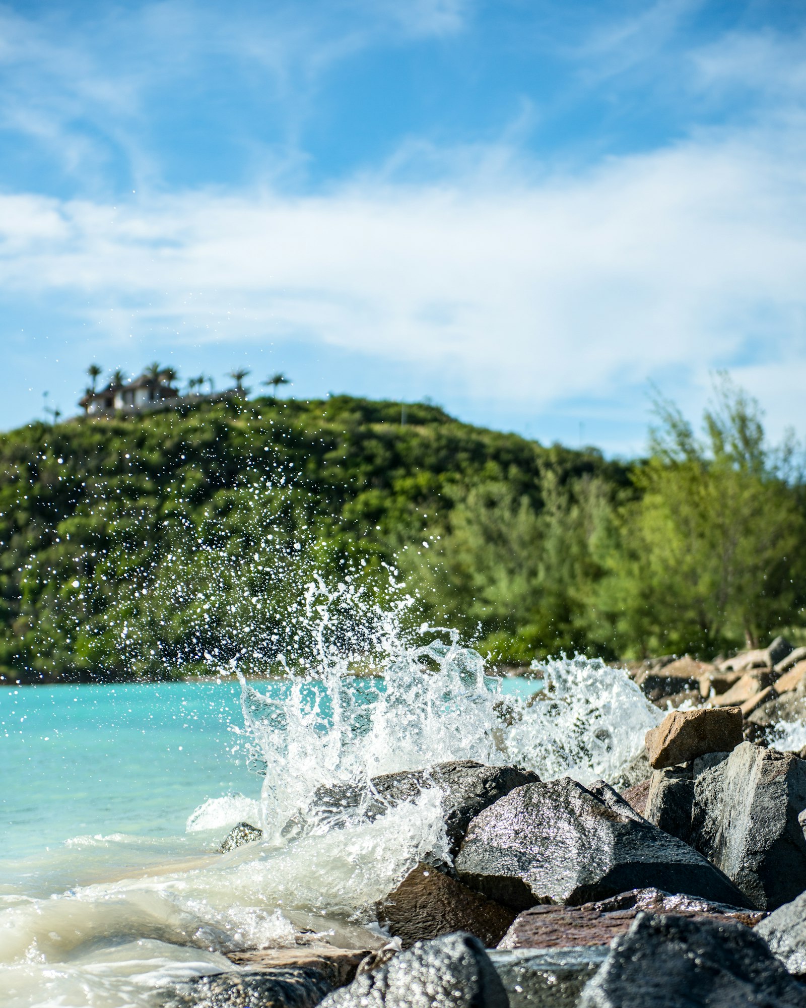 water splash in Antigua